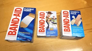 Band-Aid Bandages Flexible, Variety, Disney Lot of 3 - NEW - Picture 1 of 3