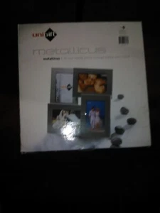 METALLICUS 4 IN ONE METAL PHOTO COLLAGE FRAME WITH STAND - Picture 1 of 2