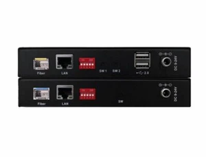 4 Port USB2.0 Extenders over Fiber Optic up 20Km SFP LC Singlemode KVM switch - Picture 1 of 4