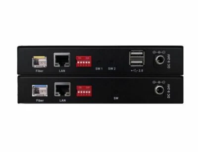 4 Port USB2.0 Extenders over Fiber Optic up 20Km SFP LC Singlemode KVM switch - Image 1 of 4