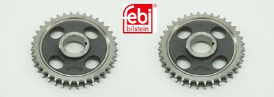 2 piñones de cadena de distribución en árbol de levas doble fila (L y R) para Mercedes Benz - FEBI Foto 1 de 4