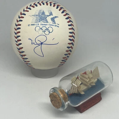 Mark McGwire signed Rawlings 1984 Olympic Logo Baseball JSA COA Auto Rare A2959 - Image 1 of 4
