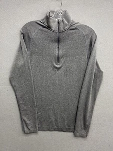 Lululemon Sweater Mens Small S Gray Pullover 1/4 Zip Athleisure Performance - Picture 1 of 10