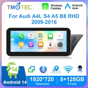 For Audi A4 A5 B8 S4 S510.25" IPS DAB+ 8GB+128GB Car Stereo Sat Nav CarPlay DVR - Picture 1 of 19