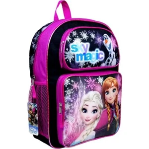 Disney Frozen Sky Magic Black Girls Large 16" Backpack/School Bag - Picture 1 of 3