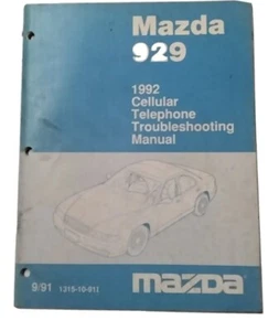 1992 Mazda 929 Cellular Telephone Troubleshooting Manual - Picture 1 of 2