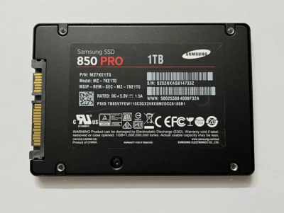 Samsung 850 Pro Series MZ-7KE1T0 2.5" SATA III SSD MZ-7KE1T0BW 1TB For Laptop PC - Image 1 of 4