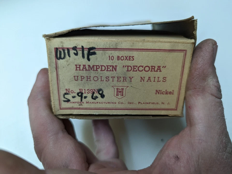 Lote de 6 tacs decorativos Hampden Decora 1968 níquel vintage nuevo en caja nuevo en caja Foto 1 de 4