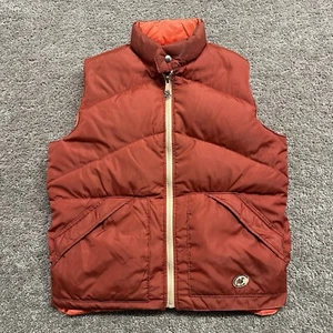 Vintage 1980s Camel Full Zip Reversible Puffer Jacket Orange Medium M Cigarettes - Picture 1 of 15