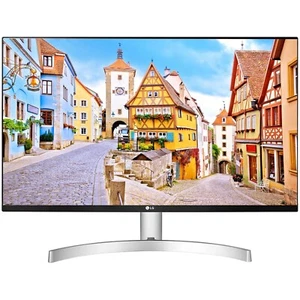 LG 27MK60TM-B 27" Full HD LED Monitor PC, Colore Bianco, HDMI, VGA, NUOVO - Afbeelding 1 van 4