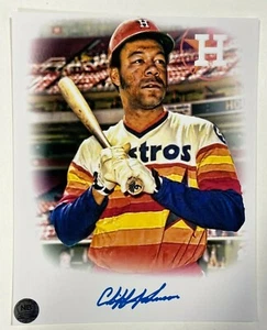 Cliff Johnson Signed Houston Astros 8x10 Custom Photo NB Autographs COA - Picture 1 of 4