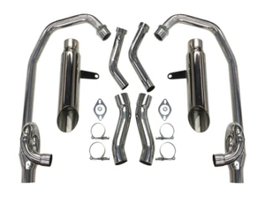 StreetPro 4-2 Full Performance Exhaust w/ Slash Cut Mufflers Yamaha Vmax VMX12 - Picture 1 of 3