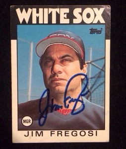 JIM FREGOSI 1986 TOPPS Autographed Signed AUTO Baseball Card 391 WHITE SOX - Picture 1 of 1