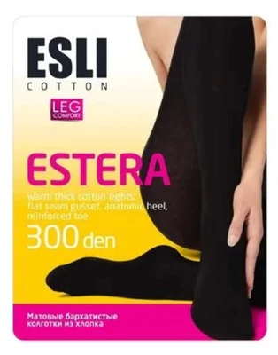 Medias para mujer Conte/Esli Estera 300 Den - cálidas opacas de algodón (14С-65СПЕ) Foto 1 de 4