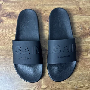 ALLSAINTS Biggy Slider - Pantolette Sandale - schwarz - Herrengröße 13 - Bild 1 von 6