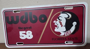 Vintage RARE WDBO The Great 58 Florida State Promotional License Plate - Picture 1 of 2