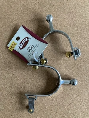 Weaver Leather Youth 21st Century Spurs 11/2”sh, 1/2”bd Kb NUEVO CON ETIQUETAS Foto 1 de 4