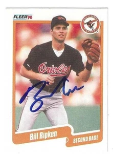 Autographed Signed 1990 Fleer #186 BILLY RIPKEN Baltimore Orioles card w/ COA - Picture 1 of 1