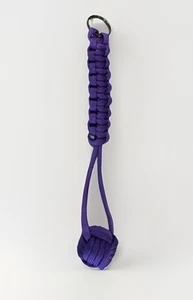 High Quality U.S.A. Purple Monkey Fist Paracord Keychain - Picture 1 of 2