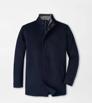 NWOT Peter Millar Crown Flex Fleece City Coat in Navy Size M $748 - Image 1 of 4