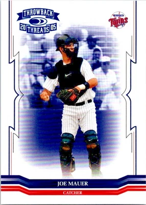 Donruss Throwback Threads Joe Mauer 2005💥089/150 Minnesota Twins Salón de la fama MLB #222 Foto 1 de 2