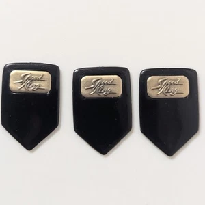 Ritchie Blackmore Speed King Guitar Pick Set of 3 Black Japan Rare Vintage - Picture 1 of 2