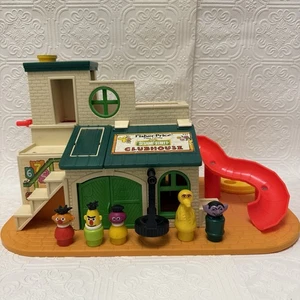 Fisher Price Sesame Street Clubhouse Playhouse #937 1976 de colección (incompleto) - Imagen 1 de 13