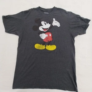 Vintage Disney Mickey Mouse T Shirt Medium Gray Short Sleeve #C021 - Picture 1 of 5