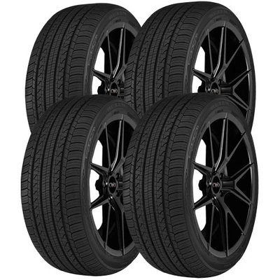 (QTY 4) 235/50R17 Nexen N Priz AH8 96H SL Black Wall Tires - Image 1 of 4
