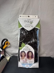 JUICY GIRL •FREETRESS EQUAL SYNTHETIC DRAWSTRING FULL CAP HALF WIG• COLOR 4 - Picture 1 of 4
