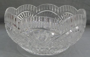 Waterford Crystal Bowl Centerpiece Scalloped Edge 8.5" X 5" Signed - Picture 1 of 7