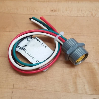 Cooper Crouse-Hinds 5000111-9 Mini-Line Cable, 10", Female, 600V, 8Amp - NEW - Image 1 of 4