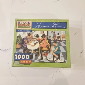 Vintage Annie Lee Puzzle Black Heritage Full Set Of Fill In New Sealed HTF - Picture 1 of 9