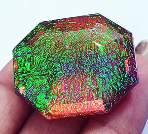 Certified 107.90 Ct Natural Monarch Doublet Fire Opal Loose Gemstone Radiant Cut - Picture 1 of 6