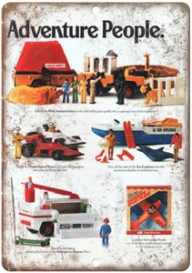 Fisher-Price Adventure People Toy Ad 12"x9" Reproduction Metal Sign ZD18 - Picture 1 of 1