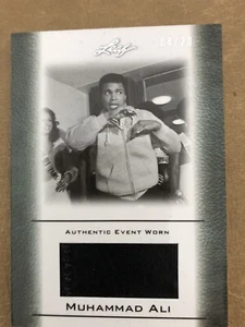 Mohammed Ali  Trading Cards 2011 1-Event Worn Limited Edition 4/20. 2-Signatures - Picture 1 of 24