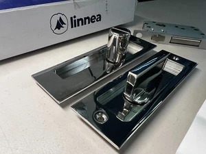 Linnea Serratura Porta Tascabile Quadrata Privacy Acciaio Inox Lucido PL160SADPRPSS - Foto 1 di 8