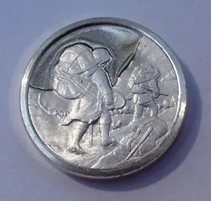 Franklin Mint Sterling Silver Mini-Ingot: 1897 Alaskan Klondike Gold Rush - Picture 1 of 9