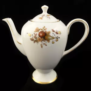 Cafetera FRUTA DORADA por Royal Tuscan 8,25" de alto hecha en Inglaterra NUEVA NUNCA USADA - Imagen 1 de 12
