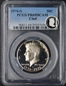 1976-S Kennedy Half Dollar PCGS PR69DCAM Clad Everest Selections ✪COINGIANTS✪ - Picture 1 of 2