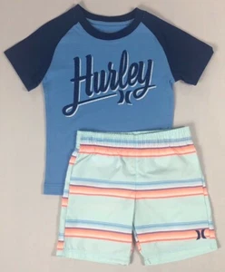 Boy's Little Youth Hurley Shirt and Shorts 2 Piece Set Outfit Size 4 - Picture 1 of 1