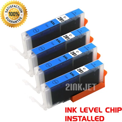 4pk CLI-281XXL Cyan Ink Cartridge for Canon Pixma TS8120 TR8520 TS9520 TS9521 - Image 1 of 3