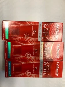 (3) COLGATE Optic White Renewal Whitening Toothpaste-Brilliant Shine-3 Oz-05/25 - Picture 1 of 1