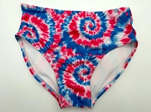 Art Class Swim Bottom Girls L 10-12 Red White Blue Tie Dye Patriotic July 4th - Picture 1 of 11