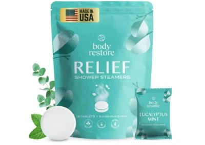 Body Restore Shower Steamers Aromatherapy 15 Pack - Easter Basket Stuffers, Rela - Image 1 of 4