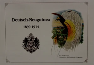 German New Guinea 5 10 20 50 100 MARK 1914 5v UNC w/folder SOUVENIR Complete SET - Picture 1 of 11
