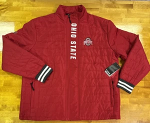 Ohio State Buckeyes Men's XL Colosseum Never Stop Puffer Heavyweight Jacket NWT - Picture 1 of 18