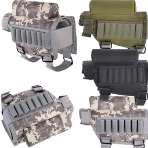 Tactical Molle Buttstock Cheek Rest Magazine Ammo Pouch Carrier Rifle Holder Bag - Picture 1 of 20