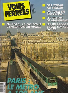 VOIES FERREES N°120 PARIS METRO / Ge 4/4 II / CORAIL / MAURITANIE / BB 12000  - Imagen 1 de 2