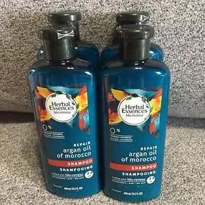 4*** Herbal Essences Bio Renew Repair Argan Oil Of Morocco Shampoo 13.5 Fl Oz - Picture 1 of 9